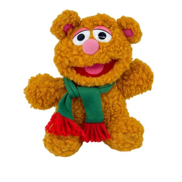 Vtg 1987 Baby Fozzie Bear Plush Henson Muppet Babies 7" Stuffed Animal - Picture 1 of 4